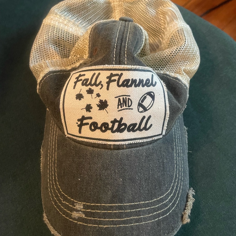Distressed style baseball hat